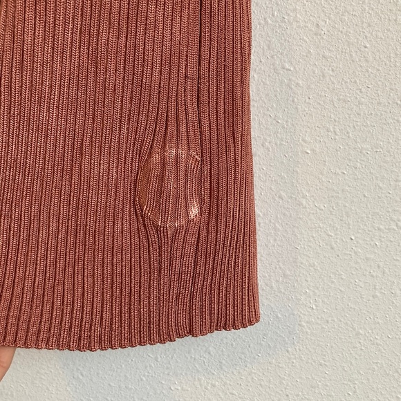 Vince Women's Pink Golden Skirt Small - Picture 5 of 11